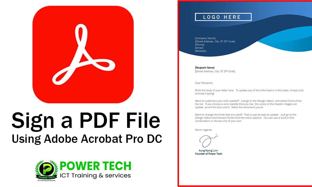 Sign a PDF File in Adobe Acrobat Pro Dc