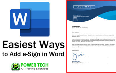 Easiest Way to Add e-Sign in Word